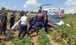 Adana'da Jandarmaya Ait Cayrokopter Düştü: 2 Personel Yaralandı