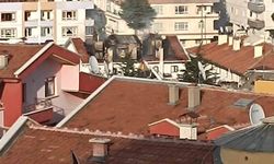 Ankara'da 5 katlı binanın çatısında korkutan yangın