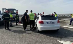 Zincirleme kazada otomobil kağıt gibi ezildi