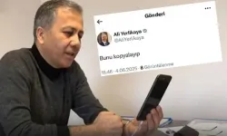 Ali Yerlikaya'nın X Hesabından Dikkat Çeken Hata: "Bunu kopyalayıp" Mesajı Paylaşıldı Hızla Silindi