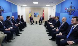 Cumhurbaşkanı Erdoğan NATO Zirvesi'nde Romanya Cumhurbaşkanı Nicusor Dan ile görüştü!