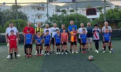 Bodrum'da futbol sahasında Babalar Günü coşkusu yaşandı
