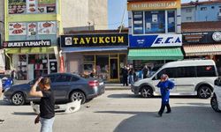 Çorum’da Zincirleme Kaza Kamerada: U Dönüşü Yapan Araca Çarpan Otomobil Savruldu