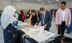 Gölbaşı’nda Kursiyerlerin El Emeği Sergisi Açıldı