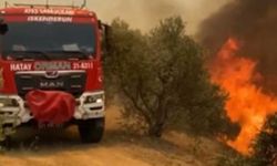 Hatay’daki Orman Yangınına Havadan Müdahale Başladı
