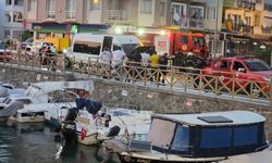 Marmaris’te minibüs yandı, can kaybı ve yaralı yok