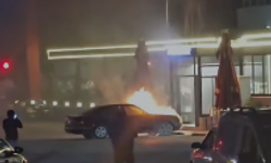 Polatlı’da park halindeki otomobilde yangın paniği!
