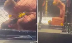MMA Gecesine Filistin Mesajı Damga Vurdu:  İsrailli Rakibini Yenerken Özgür Filistin Dİye Bağırdı!