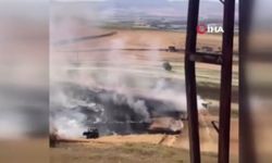 Ankara’da tarla yangını! 20 dönüm arazi kül oldu