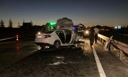 Ankara'da ters yönde feci kaza! Mezuniyetten dönen sürücü hayatını kaybetti