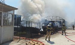 Ankara'da fabrika deposunda yangın!