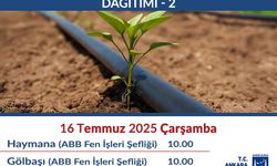 Ankara Büyükşehir Belediyesinden üreticiye destek! Damla sulama borusu dağıtımı sürüyor