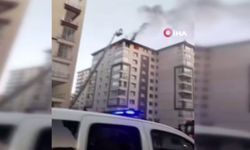 Ankara'da 11 katlı binada korkutan yangın!