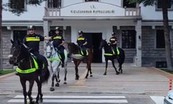 Kızılcahamam’da atlı polis birliği göreve başladı! Vatandaşlardan yoğun ilgi