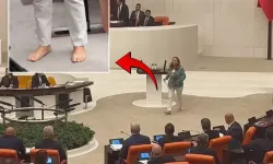 TBMM’de sıra dışı protesto:CHP'li Semra Dinçer Meclis kürsüsüne çıplak ayakla çıktı