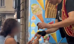 Turiste uygunsuz harekette bulunan dondurmacı cezasını çekti! Dükkan mühürlendi