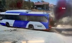 Ankara'da belediye otobüsünde korkutan yangın: Yolcular son anda kurtarıldı!