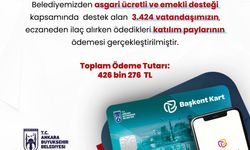 Ankara Büyükşehir Belediyesinden sağlık destek ödemesi! 3 binin üzerinde vatandaş yararlandı