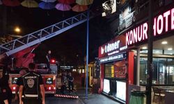 Ankara'da 4 katlı binada korkutan yangın