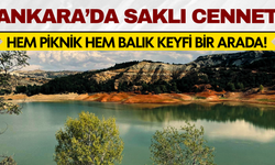 Ankara’da hem piknik hem balık keyfi! Keçiören’de gizli bir gölet