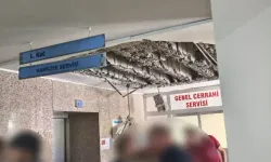 Denizli'de akıllara durgunluk veren olay: Devlet hastanesinin tavanı çöktü!