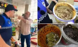 Zabıtaya “Seni vururum” dedi marketinden çıkanlar mide bulandırdı!