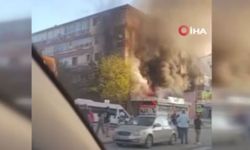 Ankara’da giyim mağazasında yangın! İş yeri kül oldu