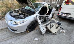 Ankara'da feci kaza! Minibüs ile otomobil çarpıştı: 12 yaralı