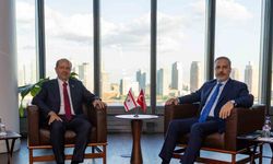 Bakan Fidan KKTC Cumhurbaşkanı ile bir araya geldi