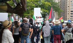 BM Genel Kurulu sırasında New York’ta Filistin protestosu