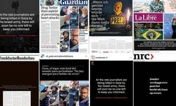 Dünya Basınından İsrail’e anlamlı protesto: 250 medya kuruluşu yayını durdurdu!