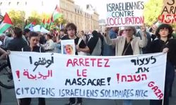 Paris'te binlerce kişi Gazze için meydanlara akın etti!