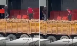 Belediyeye ait fırında infial yaratan görüntü! Ekmekleri ayaklarıyla ezdiler