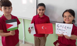 Pursaklar'da öğrencilerden Gazze’ye duyarlılık çağrısı