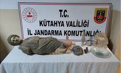 Kütahya Emet'te Tarihi Eser Operasyonu: M.Ö. 5. Yüzyıla Ait Heykel Ele Geçirildi