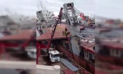 Tuzla tersanesinde facia! Bakıma alınan gemi yan yattı: 1 işçi hayatını kaybetti!