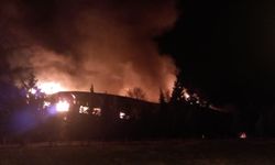 Kırklareli'nde fabrika yangını