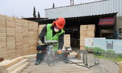 Mardin’de kent estetiğini artıracak ahşap saksı üretimi başladı