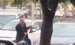 Batman’da yağmur fırsat oldu! Sürücü aracını yol kenarında yıkadı