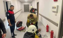 Hastanede korku dolu dakikalar: Yangın büyümeden söndürüldü