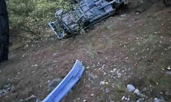 Muğla’da uçurumdan düşen araçtan mucize kurtuluş