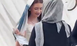 Nişanda dikkat çeken an! Kaynananın gelinine başörtüsü takması olay oldu