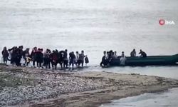 Kızılada açıklarında korku dolu anlar! Göçmen botu battı