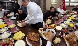 Oto galeride mükellef sofra... Başkan Arı’nın kahvaltısı olay oldu!