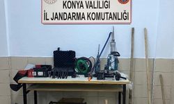 Konya’da kaçak kazı operasyonu: 8 kişi suçüstü yakalandı