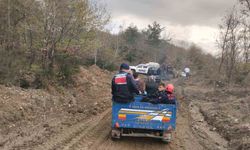 Zonguldak’ta muhtar 30 metreden düşerek hastaneye kaldırıldı