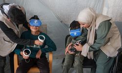 Gazze'de savaş travması yaşayan çocuklara sanal gerçeklikle terapi