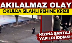 Kocaeli'de akılalmaz olay: Kızının eski sevgilisini okul bahçesinde silahla rehin aldı!