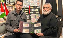 Ankara'da 40 yıllık koleksiyonunu Gazze için açık artırmaya çıkardı!