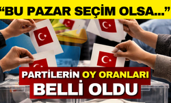 Son seçim anketi geldi! Partilerin oy oranları belli oldu